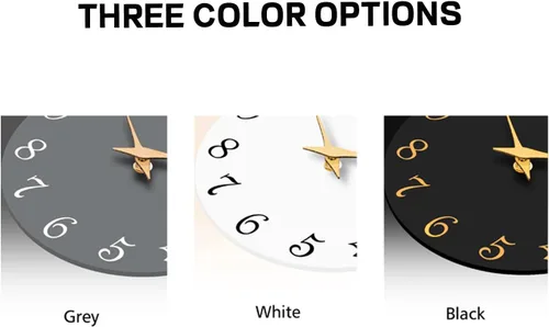 Vista 2 de Roymnie Reloj de Pared, Relojes de Pared Modernos de 10 Pulgadas Operados con Batería, Reloj Silencioso Sin Tictac Decorativo para Cocina, Sala