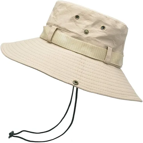 Vista 6 de Sombrero de sol plegable con protección solar UV, impermeable, transpirable, ala ancha