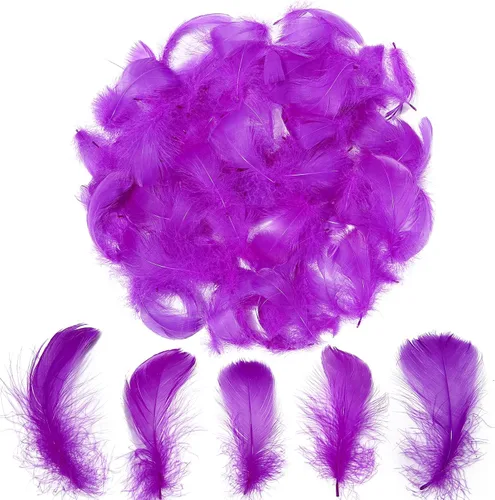 Vista 14 de 300 piezas de plumas negras de 2-3 pulgadas, plumas a granel para manualidades, accesorios para atrapasueños, proyectos de arte, manualidades DIY