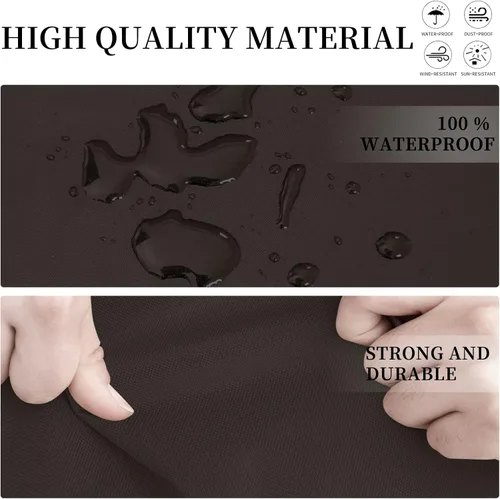Vista 5 de Easy-Going Funda para Sofá Seccional en Forma de V para Patio, Funda Seccional Impermeable para Exteriores, Funda Resistente para Muebles de Jardín
