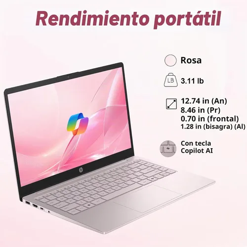 Vista 7 de HP Pavilion - Laptop con pantalla táctil 2026, Intel Ultra 5, SSD de 512 GB