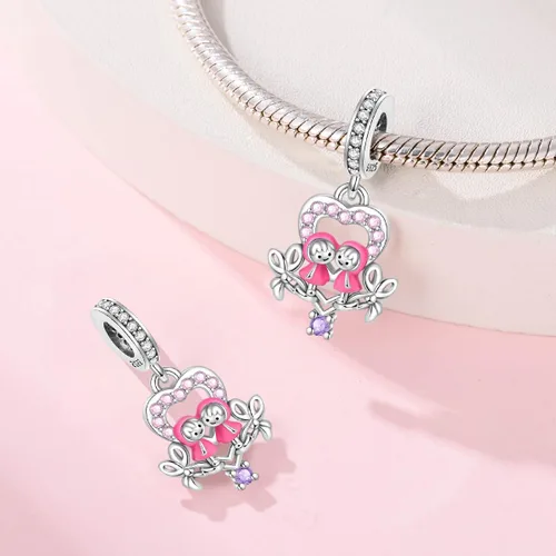 Vista 98 de KUNSIR Los abalorios se adaptan a pulseras Pandora para mujer, plata de ley 925, cuentas colgantes de joyería para niñas, dijes de feliz cumpleaños