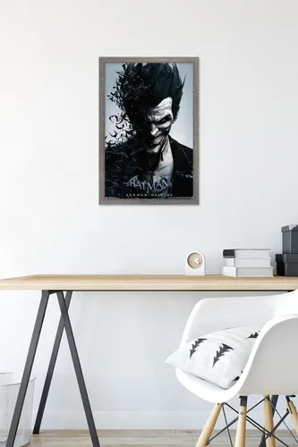 Vista 6 de Trends International DC Comics VIdeo Game - Arkham Origins - Póster de pared de retrato, 14.725 x 22.375 pulgadas, versión enmarcada de madera