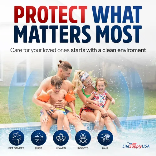Vista 3 de LifeSupplyUSA Filtro de repuesto para piscina Pleatco Pentair CCP320, PCC80-PAK4, Unicel C-7470, R173573, Filbur FC-1976, 178580, 817-0081