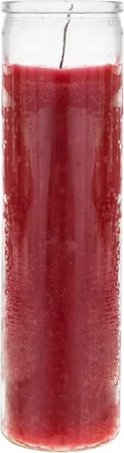 Vista 15 de Mega Candles 1 pieza Velas de Oración Devocional de Recipiente de Vidrio Negro Sin Aroma de 7 Días, Vela de Cera Premium 2 Pulgadas x 8 Pulgadas
