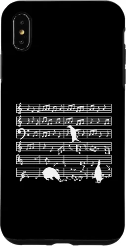Vista 11 de iPhone 16 Notas musicales con pingüino en partitura musical - Estuche para profesor de música