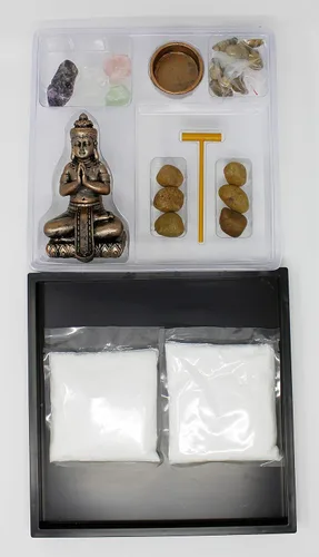 Vista 7 de Nature´s Mark Kit de decoración de mesa de jardín Zen con accesorios