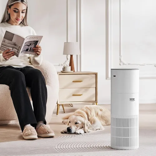Vista 9 de VEVOR Purificador de aire 2 en 1 con humidificador, cubre hasta 1090 pies cuadrados en una hora, filtro True HEPA 11, silencioso de 22dB, filtra