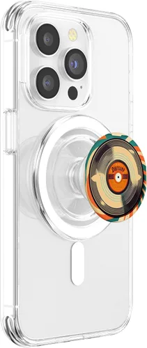 Vista 3 de Disco de vinilo LP vintage para fanáticos de la música retro, graban PopSockets MagSafe PopGrip para iPhone