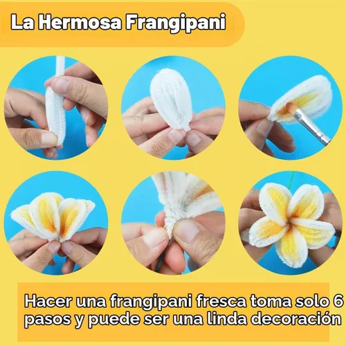 Vista 6 de Eppingwin Limpiapipas multicolor, tallos de felpilla de 12 pulgadas para manualidades, limpiapipas, suministros de manualidades para proyectos
