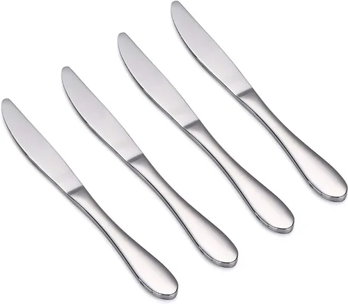 Vista 5 de VANRA Juego de 4 tenedores para niños de acero inoxidable tenedores de cena para niños Juego de cubiertos plateados de 5.7 pulgadas (4 tenedores)