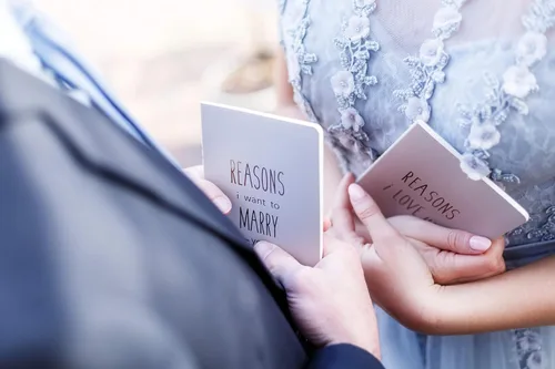 Vista 3 de Diario Reasons I Love You y I Want to Marry You, con impresión tipográfica y sello, regalo para aniversario, casamiento, compromiso o propuesta