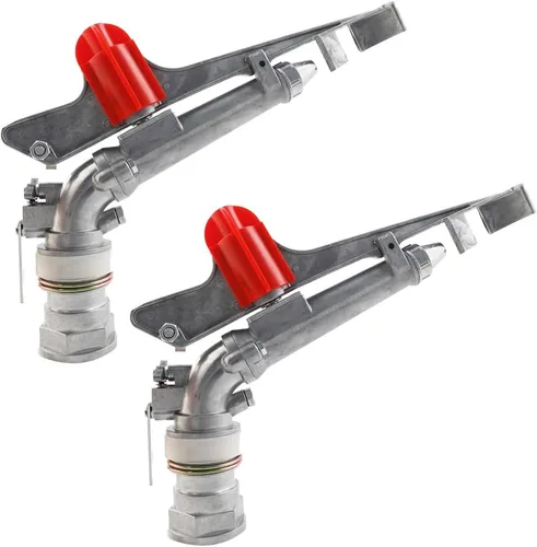 Vista 10 de Pistola de riego ajustable de 360 grados, 2 unidades, pistola de riego industrial a gran escala, rociador de impacto para granjas, huertos, jardines