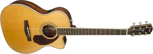 Vista 2 de Fender Paramount PM-3 Guitarra acústica estándar triple-0, con garantía de 2 años, natural, con estuche