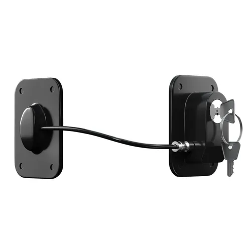 Vista 2 de RORMGO Paquete de 2 cerraduras para refrigerador, cerradura para refrigerador con protección de alambre de silicona, cerraduras para nevera