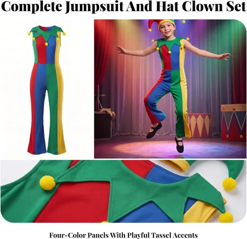 Vista 6 de All-Inclusive Clown Costume, style to 1, Kids 130