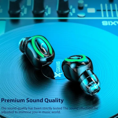 Vista 4 de Xmenha Mini auricular individual inalámbrico discreto auricular pequeño auricular Bluetooth auricular de un solo oído auricular auricular micrófono