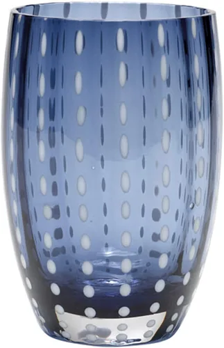 Vista 10 de Zafferano Perle - Vaso de cristal ámbar de 11 oz (juego de 2)