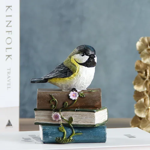Vista 7 de Smadeer Estatua de pájaro para decoración de jardín, esculturas y estatuas de jardín, figura de pájaro de animales para interiores y exteriores