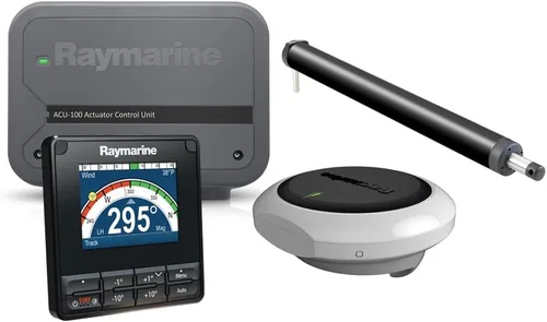 Vista 2 de Raymarine EV-100 p70 Tiller Pilot Pack, gris, grande