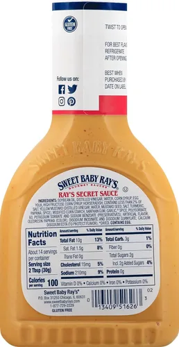 Vista 3 de Sweet Baby Ray's Ray's Secret Sauce - Mezcla suave de rábano picante y especias, perfecta para sumergir, 14 onzas, paquete de 3, incluye adhesivo