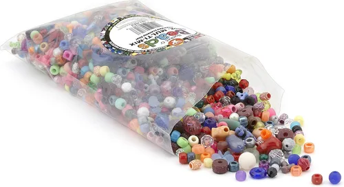 Vista 5 de Hygloss Productos Bucket O'Beads con Hilo-4 oz Multi-Mix, Contenedor (con Elástico, (6826)