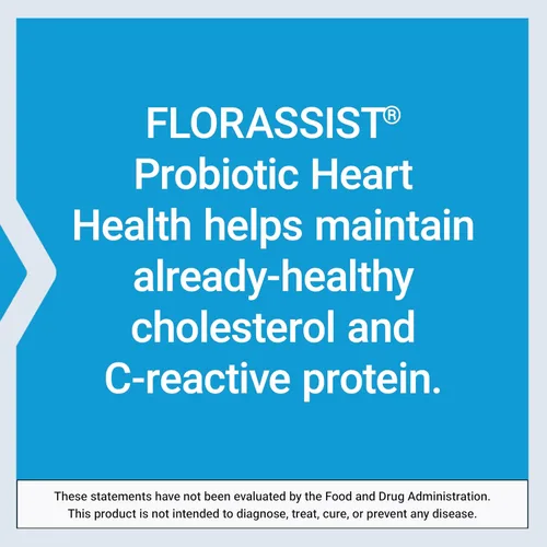 Vista 6 de Life Extension FLORASSIST Probiotic Heart Health, Lactobacillus reuteri 30242, promueve la salud del corazón y los niveles de colesterol ya
