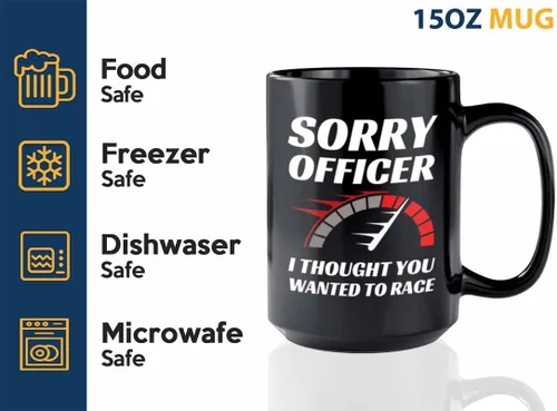 Vista 3 de Taza de café Racer de 15 onzas, color negro, con texto en inglés "Wanted To Racer" - Fuel Speed Racer Car Guys Circuit Automotriz Racing Boy Regalos