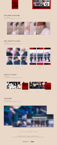 Vista 4 de ONEUS BLOOD MOON 6th Mini Album 3 Version SET CD+1p Poster+PhotoBook+PhotoCard+Message PhotoCard SET+Tracking Kpop Sealed