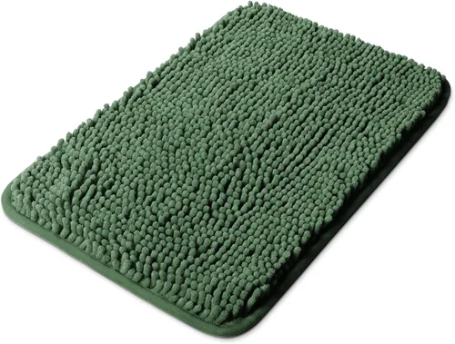 Vista 31 de Yeaban Alfombras pequeñas de baño de felpilla de 12 x 12 pulgadas, absorbentes y lavables, antideslizantes, de felpa y suaves para baño, ducha