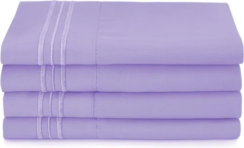 Vista 58 de Clara Clark Fundas de almohada de tamaño estándar – Funda de almohada ultra suave, fundas de almohada de microfibra ligera tamaño Queen – Juego de 2