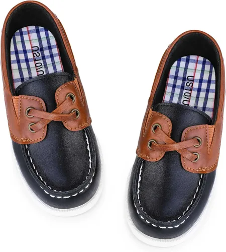 Vista 5 de HOMEHOT Zapatos de vestir para niños, zapatos casuales para la escuela, mocasines para niños (bebéniño pequeñoniño grande)