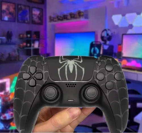 Vista 2 de Spider Front Back Faceplate Rear Shell Housing for PS5 Game Controller BDM-020 Shells Kit