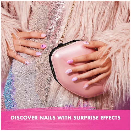 Vista 5 de Cool Maker, GO GLAM Nail Surprise Shimmer - Juego de manicura exclusivo con 2 estilos de uñas a presión y más, kit de uñas para niños de 8 años