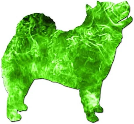 Vista 14 de Chow Chow Dog Breed - Adhesivo de vinilo de 4 x 3.75 pulgadas, color negro