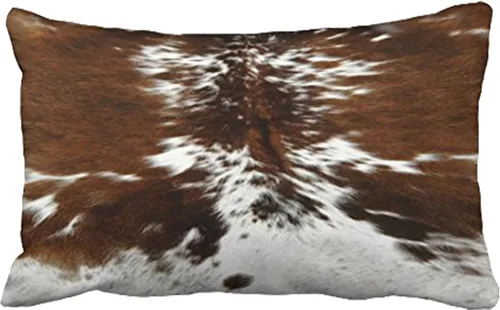 Vista 3 de Funda de almohada personalizada, 18 x 18, tricolor, funda de almohada con impresión de cuero color café, Algodón, Coffee, 16 x 16 pulgadas