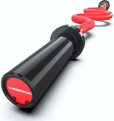 Vista 11 de 47” Solid Steel Olympic Curl Bars, 700LB Oro y negro-capacidad de 700 libras