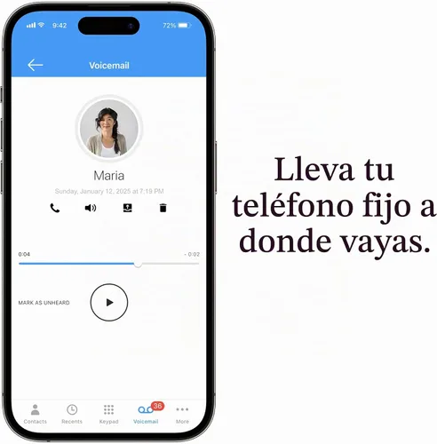 Vista 4 de Ooma Telo Air 2 Retro Chrome Kettle Teléfono de Casa en Paquete de Servicio Gratuito, Llamadas Ilimitadas en Todo el País, En Movimiento
