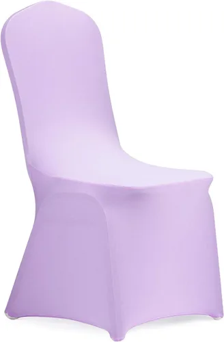 Vista 18 de Peomeise - 6 piezas de funda elástica de elastano para sillas, para bodas, fiestas, banquetes y eventos (negro, 6)