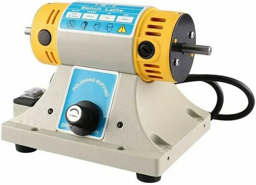 Vista 2 de RUNAAJA TM-2 Joyería Rock Jade Grabado Pulidor Pulidor de Torno de Banco 350W 110V con Accesorios de Molienda