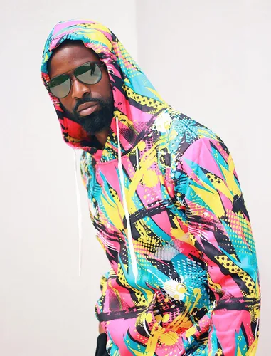 Vista 3 de RAISEVERN Sudaderas con capucha para hombres y mujeres con estampado 3D, sudadera con capucha de forro polar, Graffiti 04