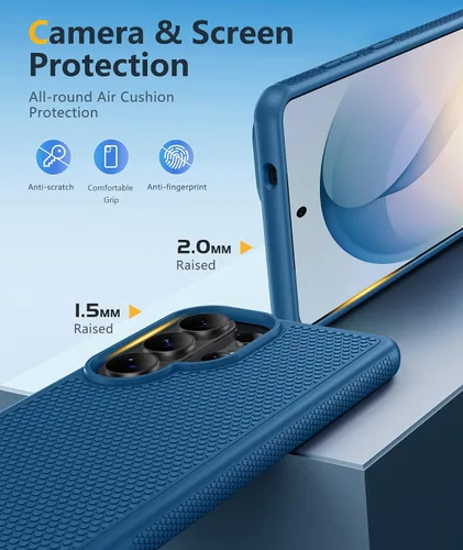 Vista 567 de FNTCASE Funda para iPhone 17 Pro: Fundas delgadas translúcidas de color azul claro compatibles con MagSafe, protección completa de la cámara
