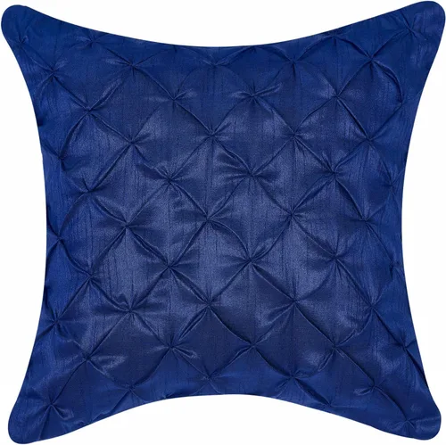 Vista 7 de Almohada decorativa azul hecha a mano para sofá, funda de almohada pintuck, fundas de almohada abstractas azules, paquete de 2 fundas de almohada