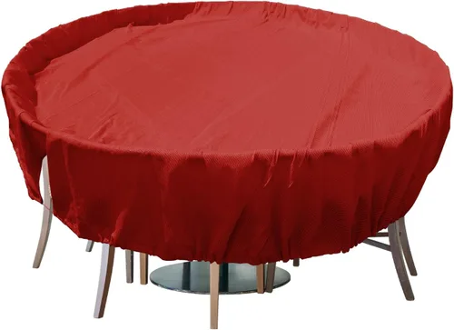 Vista 18 de Fundas para muebles de patio, impermeables, resistentes a los rayos UV, resistentes a los rayos UV, para exteriores, mesa redonda y rectangular