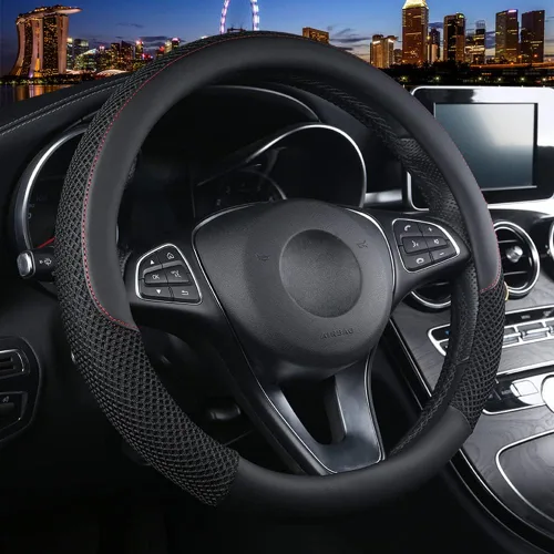 Vista 9 de Cxtiy Funda Universal para Volante de Automóvil Mullida de Felpa de Invierno para Volante (A-Negro)