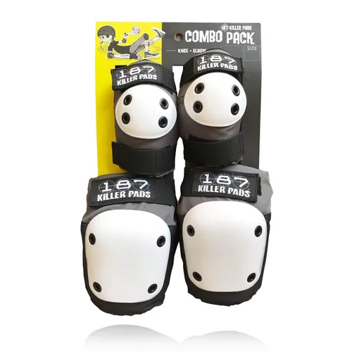 Vista 6 de 187 Killer Pads Paquete combinado de rodilleras, coderas, gris, XS