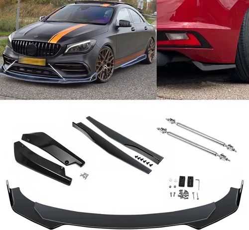 Vista 19 de x xotic tech Labio Universal para Parachoques Delantero Alerón de Barbilla Divisor Difusor Protector de Ala Moldura Kit de Carrocería de Coche