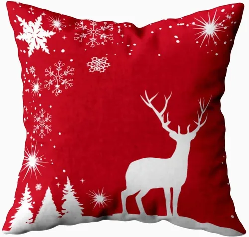 Vista 3 de Fundas de almohada de 16.0 x 16.0 pulgadas, diseño de copos de nieve, con cremallera, 4 fundas de almohada para casa