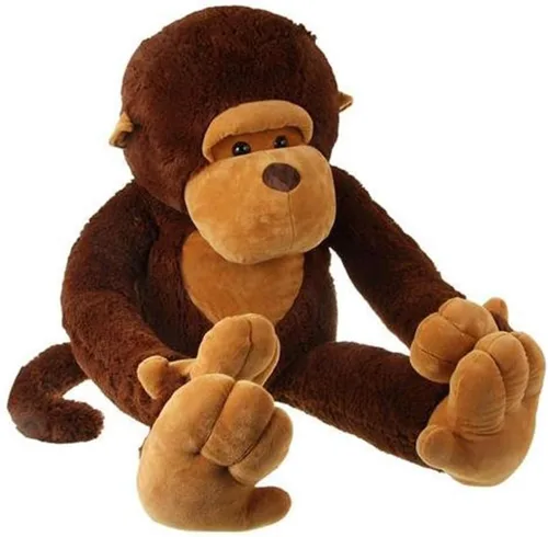 Vista 8 de YunNasi Mono de peluche grande, mono gigante de peluche, gorila grande, regalo para niños y novias (31.5 pulgadas)