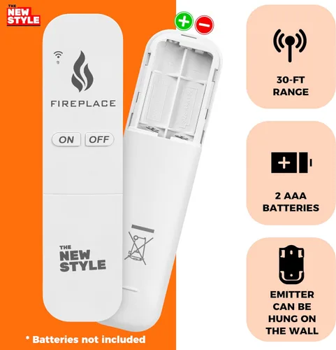 Vista 2 de Kit de control remoto para chimenea de gas, control remoto de encendido/apagado, para sistema de válvula de milivoltio, reemplazo para skytech